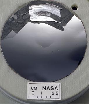A silicon wafer with a mirror finish